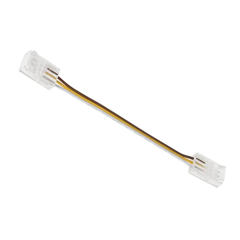 4" Solderless Clamp-On Jumper Connector - 10mm Tunable White LED Strip Lights