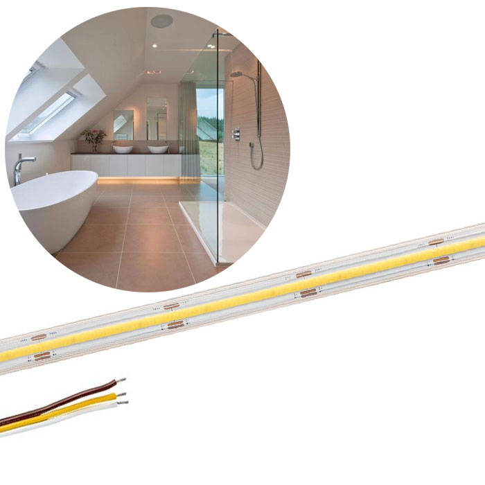 5m Tunable White COB LED Strip Light - COB Series LED Tape Light - 2700K-6500K - IP65 - 24V