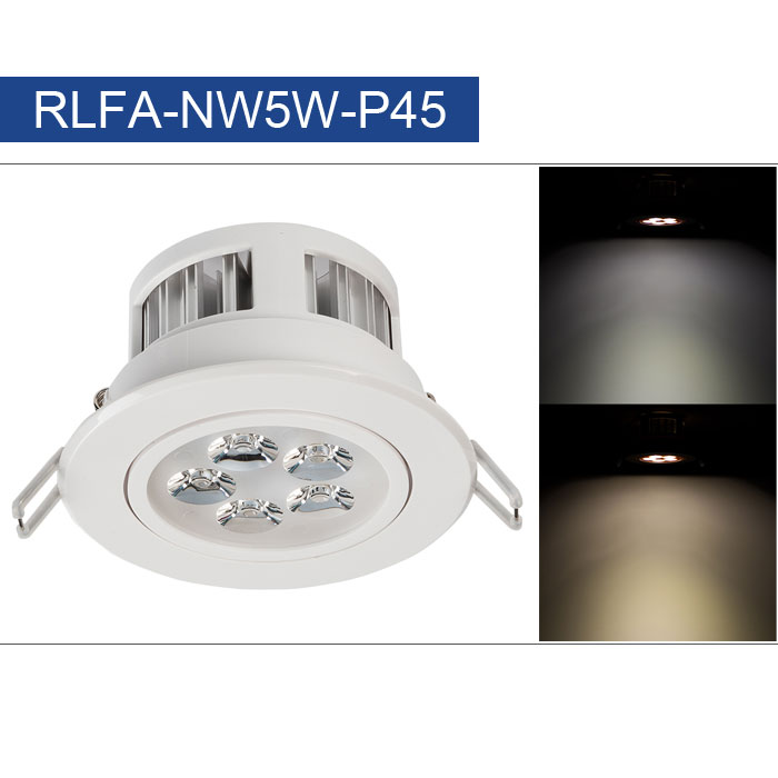 LED Recessed Light Fixture - Aimable - 40 Watt Equivalent - 4.45" - 460 Lumens